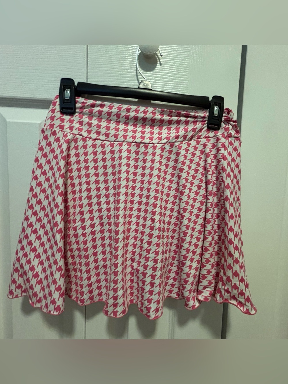 Pink Houndstooth Women’s Tennis Skirt